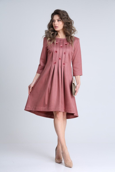 Платье SandyNa 13545 темно-розовый - фото 3
