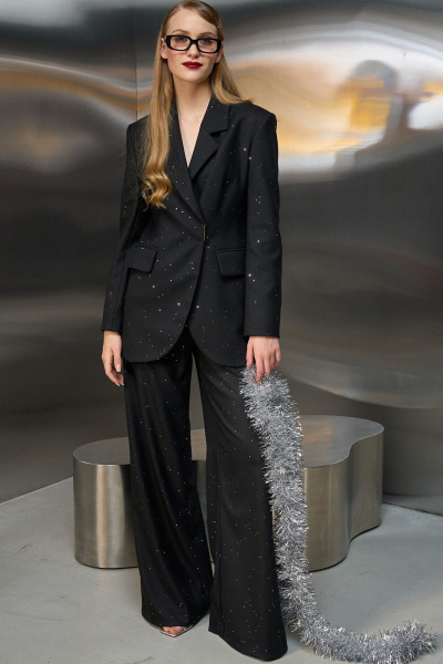 Брюки, жакет Lokka 1751 черный - фото 1