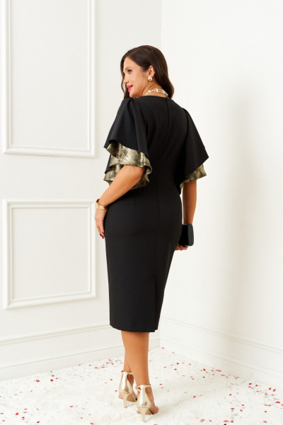 Платье Beautiful&Free 6390 черный_с_золотом - фото 7