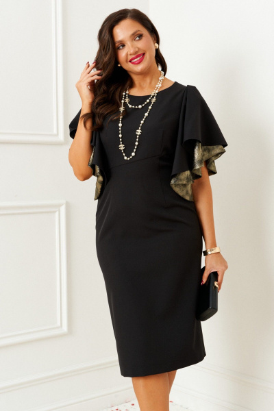 Платье Beautiful&Free 6390 черный_с_золотом - фото 6