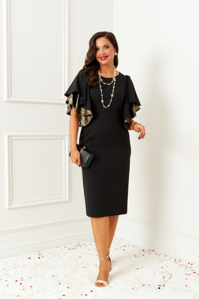 Платье Beautiful&Free 6390 черный_с_золотом - фото 2