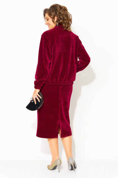 Жакет, юбка Liliana 1487 винный - фото 9