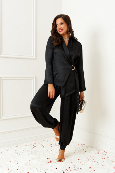 Брюки, жакет Beautiful&Free 6399 черный - фото 1