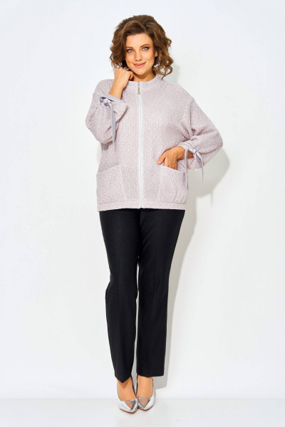 Брюки, жакет Liliana 1493БрПн жемчуг - фото 4