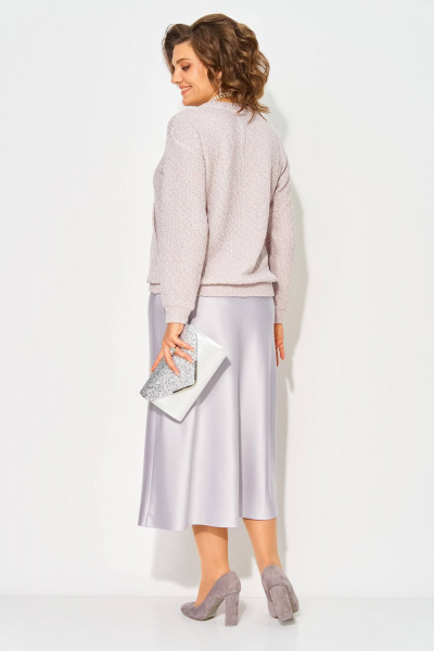Джемпер, юбка Liliana 1494К жемчужно-лиловый - фото 2