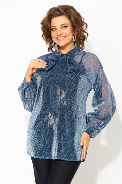 Блуза Liliana 1496 синий - фото 1