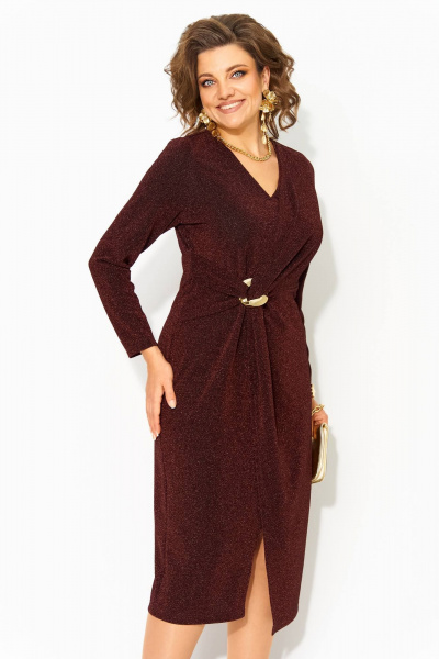 Платье Liliana 1497 шоколад - фото 6