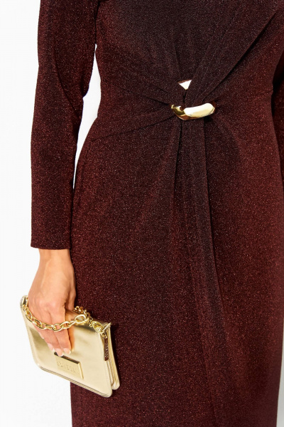 Платье Liliana 1497 шоколад - фото 4