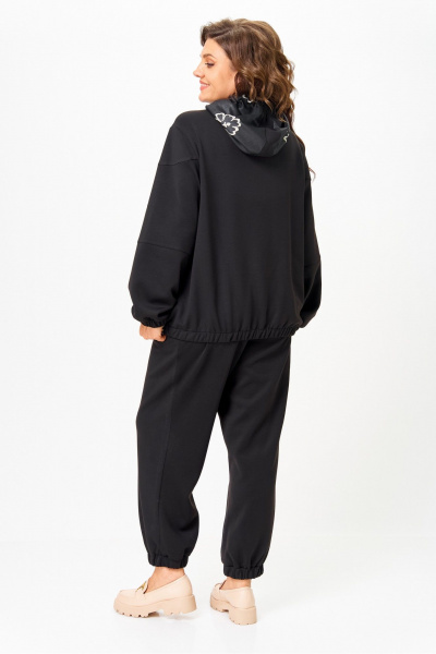 Брюки, куртка Solomeya Lux 946/449А черный_черный_с_вышивкой - фото 9