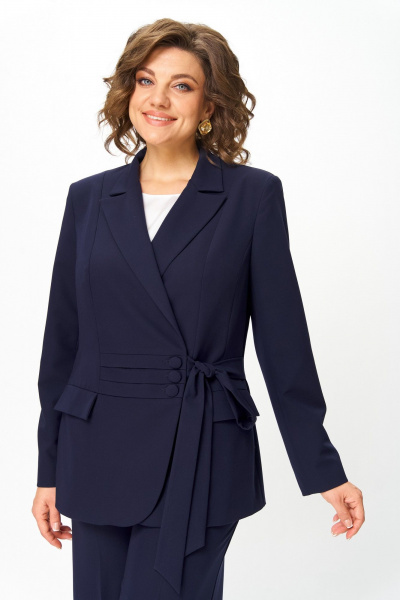 Брюки, жакет ANASTASIA MAK 1277 синий - фото 16