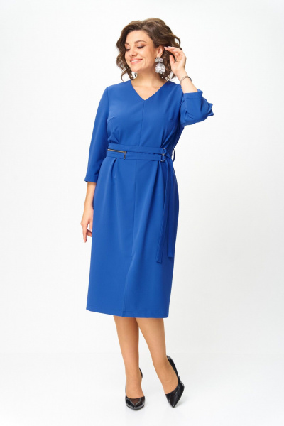 Платье ANASTASIA MAK 1294 василек - фото 4