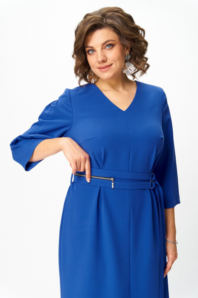 Платье ANASTASIA MAK 1294 василек - фото 2