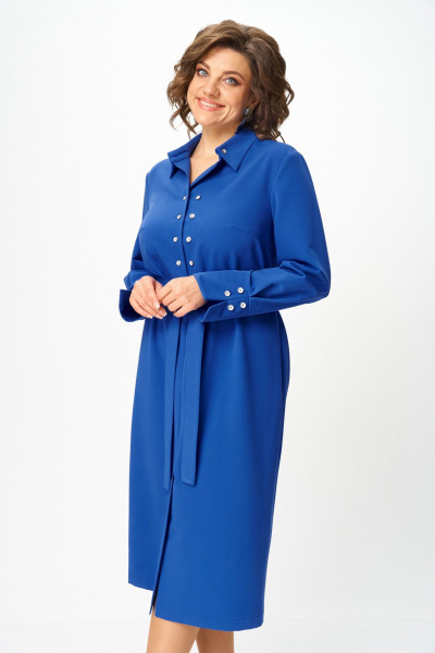 Платье ANASTASIA MAK 1296 василек - фото 11