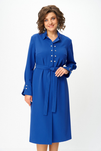 Платье ANASTASIA MAK 1296 василек - фото 10