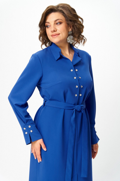 Платье ANASTASIA MAK 1296 василек - фото 2