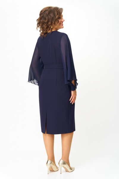 Платье ANASTASIA MAK 1299 синий - фото 11