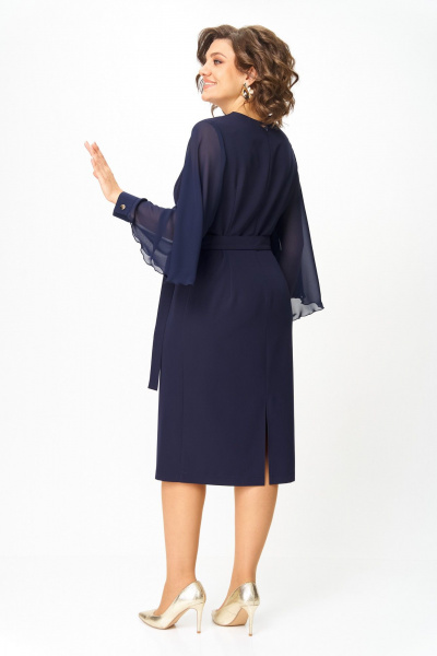 Платье ANASTASIA MAK 1299 синий - фото 9