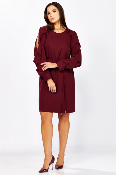 Платье Мишель стиль 1336 винный - фото 10