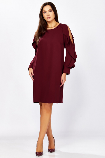 Платье Мишель стиль 1336 винный - фото 6