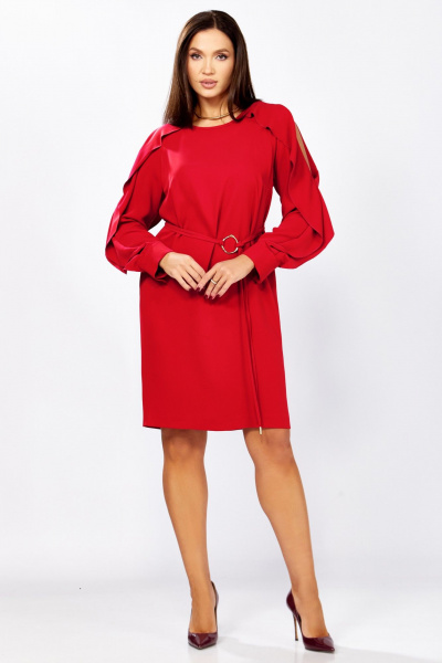 Платье Мишель стиль 1336 красный - фото 7