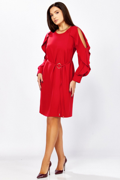 Платье Мишель стиль 1336 красный - фото 2
