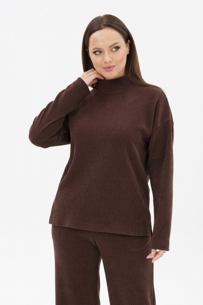 Брюки, джемпер Пинск-Стиль 274 шоколад - фото 3