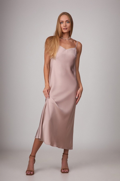 Накидка, платье Rosheli 1166 молочный/бежевый - фото 4