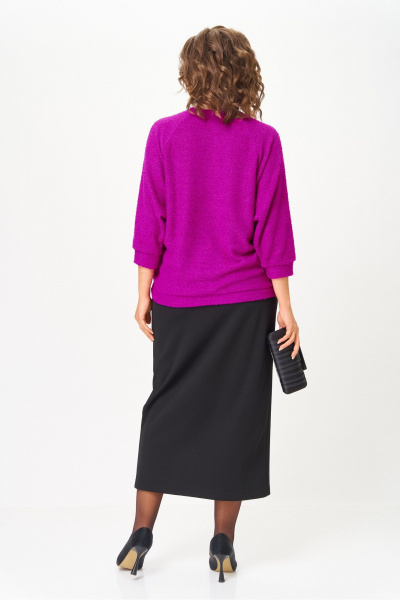 Джемпер, юбка Michel chic 1407 пурпурный_черный - фото 5