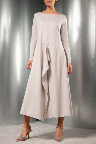 Платье Erika Laurent 7366-1 бежевый - фото 1