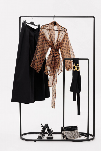 Туника, юбка Anastasia 1162.1 кофе/черный - фото 8