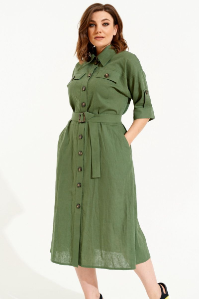 Платье ELLETTO 1839 зеленый - фото 1