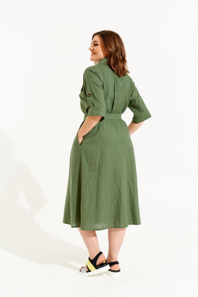 Платье ELLETTO 1839 зеленый - фото 4