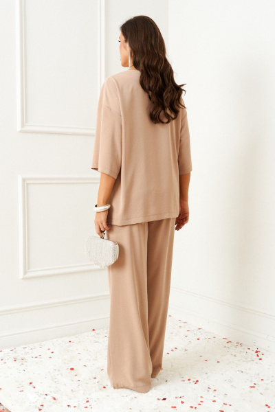 Блуза, брюки Beautiful&Free 6396 латте - фото 10