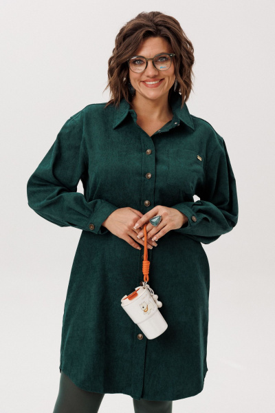 Платье Anelli 1771 изумрудная мягкость - фото 3