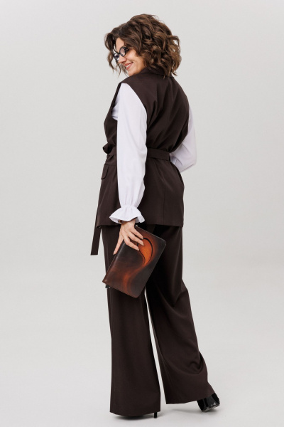 Жакет Anelli 1502 блестящий каштан - фото 5