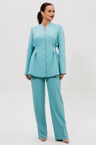Брюки, жакет Liona Style 954 тифанни - фото 4