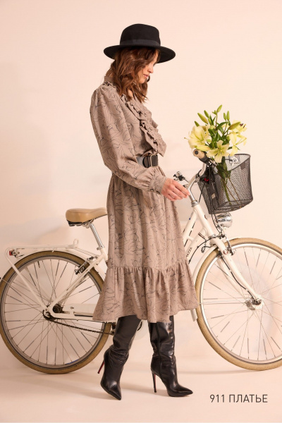 Платье NiV NiV fashion 911 капучино - фото 2