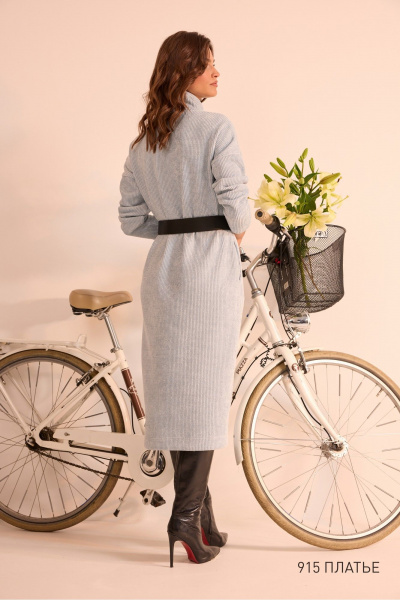 Платье NiV NiV fashion 915 голубой - фото 6