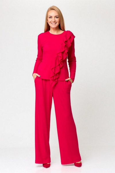 Блуза, брюки Gamma Gracia 700 красный - фото 4