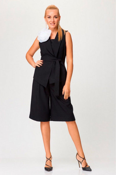 Брошь, жилет, топ, шорты Gamma Gracia 795 черный - фото 1