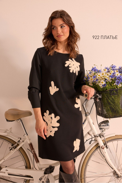 Платье NiV NiV fashion 922 чёрный - фото 3