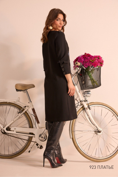 Платье NiV NiV fashion 923 чёрный - фото 4