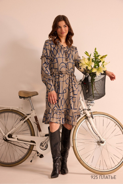 Платье NiV NiV fashion 925 капучино - фото 1