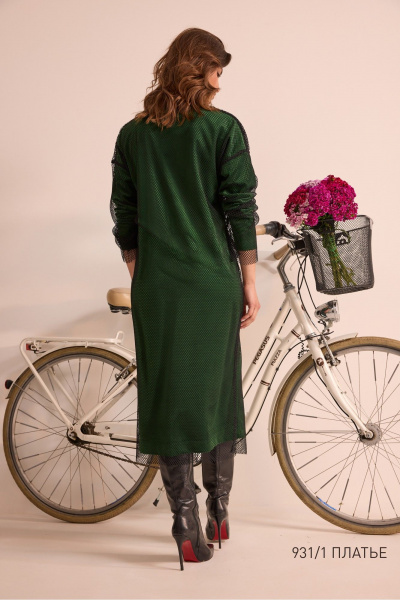 Платье NiV NiV fashion 931/1 лиственно-зелёный - фото 3