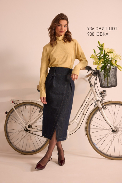 Свитшот NiV NiV fashion 936 солнечно-жёлтый - фото 7