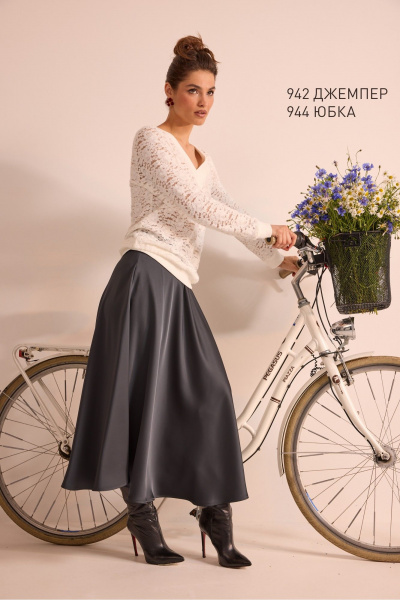 Джемпер NiV NiV fashion 942 молочный - фото 8