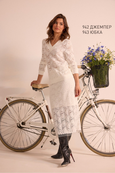 Джемпер NiV NiV fashion 942 молочный - фото 2