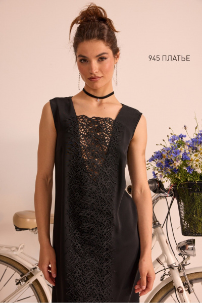 Платье NiV NiV fashion 945 черный - фото 5