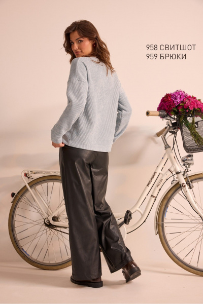 Свитшот NiV NiV fashion 958 голубой - фото 4