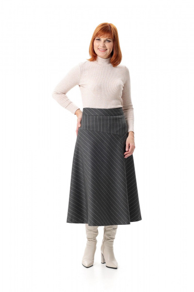 Юбка Соджи 687 серый - фото 1